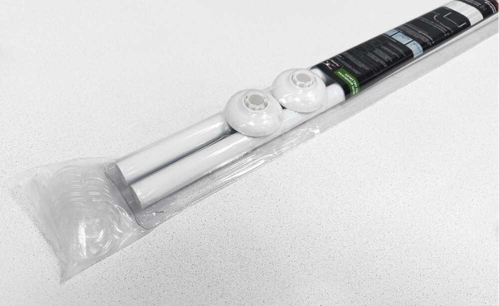 Карниз д/ванной  белый Г-образный 90х90см (СТК/SANTREK HOME  2290А)