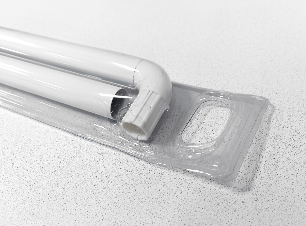 Карниз д/ванной  белый Г-образный 90х90см (СТК/SANTREK HOME  2290А)