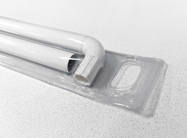 Карниз д/ванной  белый Г-образный 90х90см (СТК/SANTREK HOME  2290А)