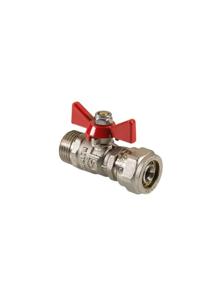 Кран шар. для металлопл. трубы 1/2"х16 ш/ц баб. VALTEC (VT. 341)