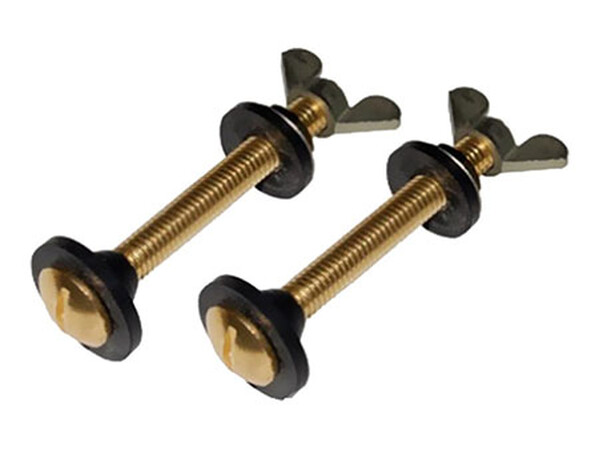 Болт крепления бачка к унитазу М8 с гайкой "барашек"(2 шт) 