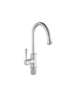 4152 Смеситель Кухня Frap d-40 на гайке МАКСИ (матовый) (авиац. алюминий)