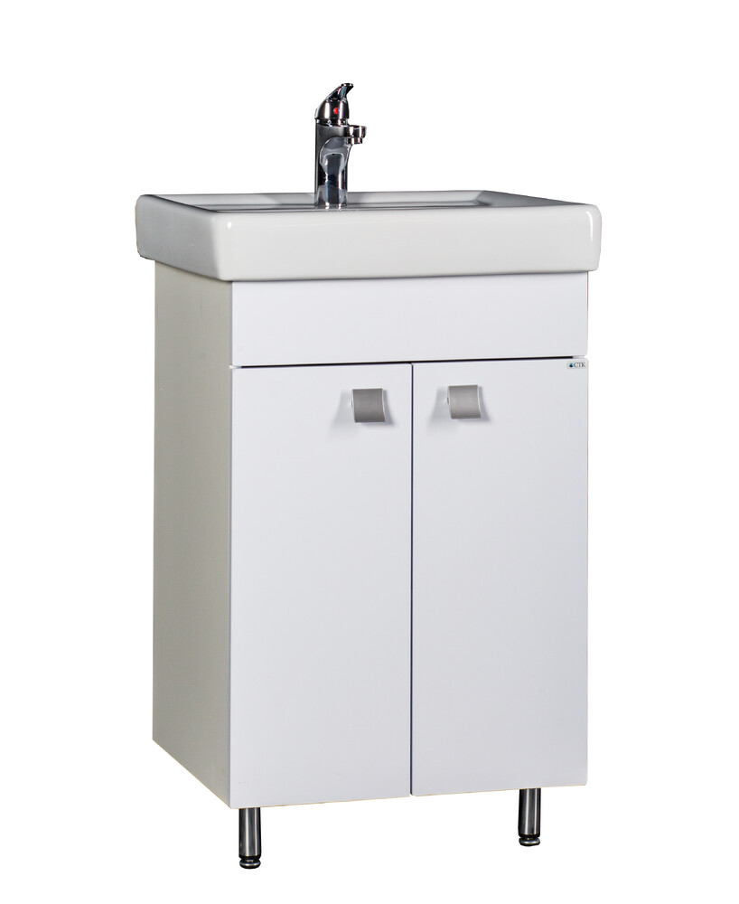 Подстолье SANTREK HOME "Тигода-55" (Белый) 2 двери под умывальник "Тигода-55" 500х800х452