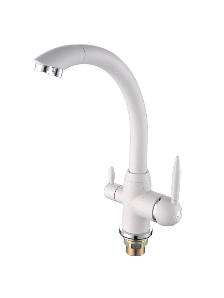 4399-8 Смеситель Кухня Frap шар d-40 (белый) под фильтр для питьевой воды *