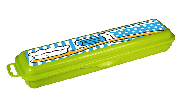 Контейнер для ЗУБНОЙ ЩЕТКИ И ПАСТЫ цв.микс 35х60х240мм("М-пластика") (М 2553)