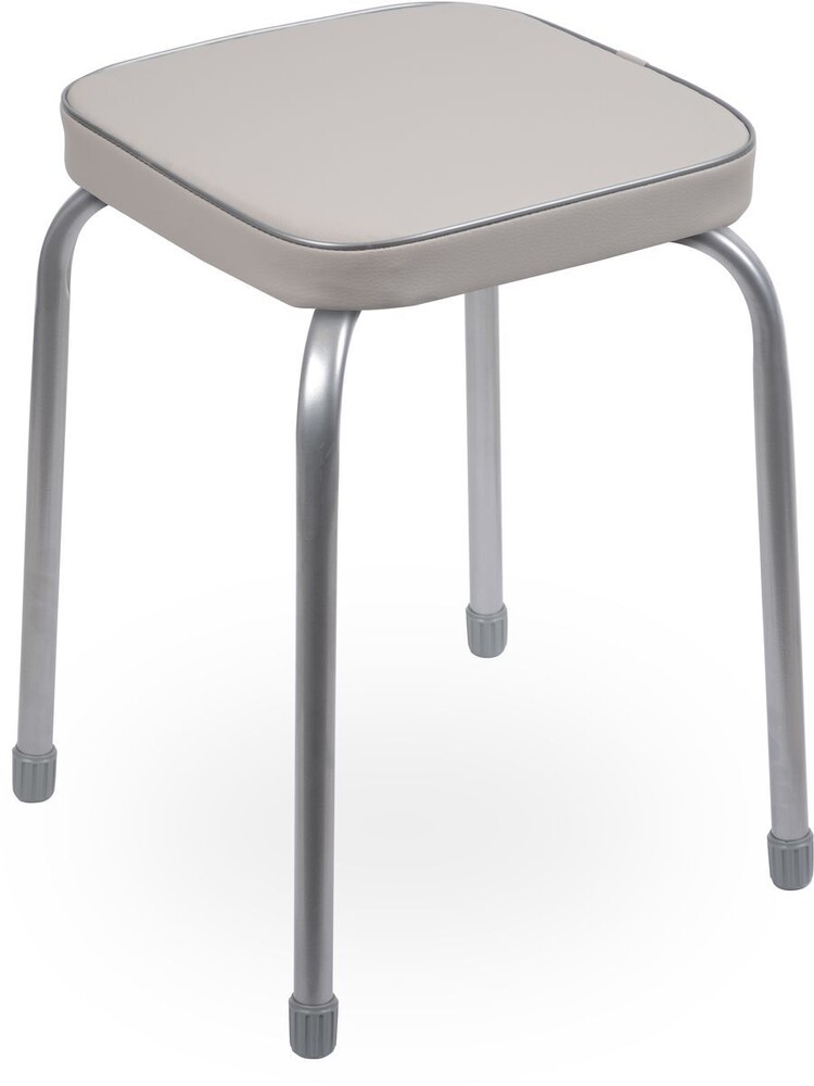 Табурет Фабрик 3 КВАДРАТ винилискожа Серый ТФ03/С NIKA*