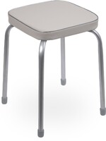 Табурет Фабрик 3 КВАДРАТ винилискожа Серый ТФ03/С NIKA*