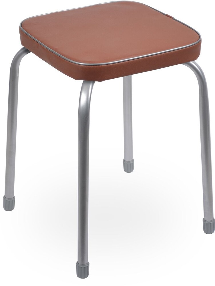 Табурет Фабрик 3 КВАДРАТ винилискожа Коричневый ТФ03/К NIKA*