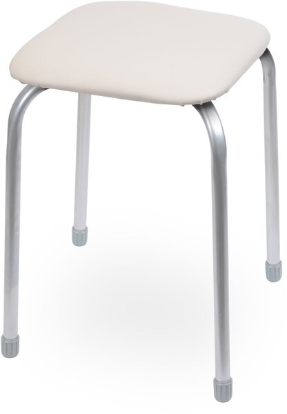 Табурет Классика 3 КВАДРАТ винилискожа Серый ТК03/С NIKA*