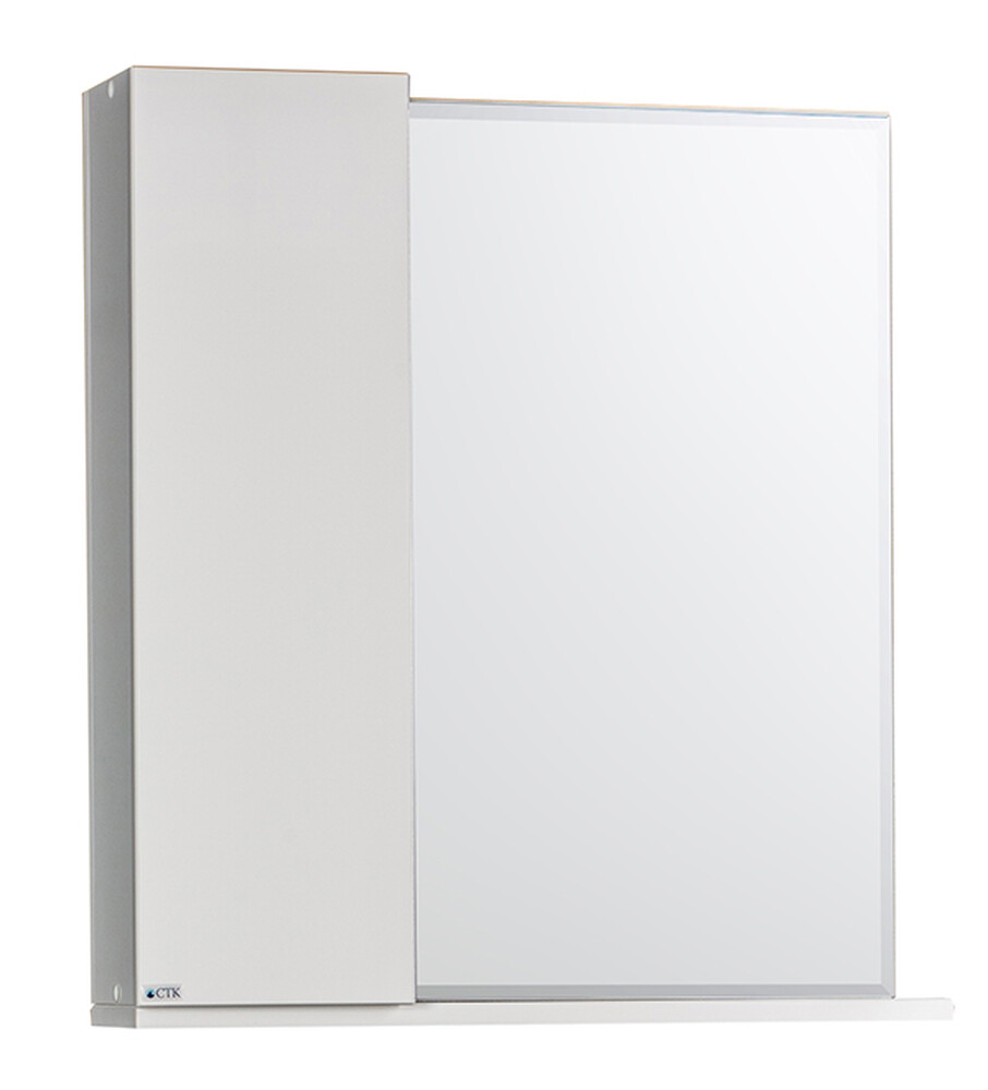 Зеркало-шкаф SANTREK HOME "Лайн-60" (Белый) 600х670х150