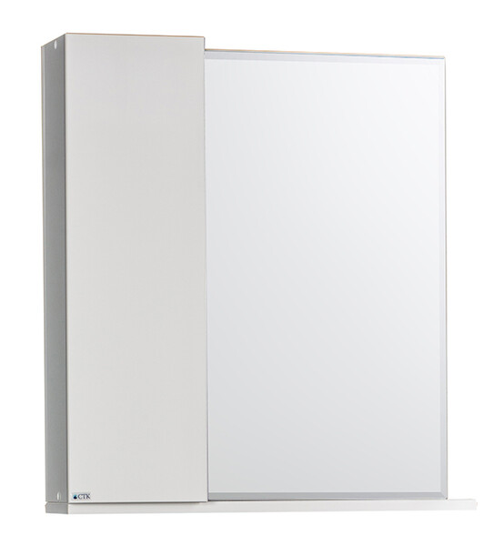 Зеркало-шкаф SANTREK HOME "Лайн-60" (Белый) 600х670х150