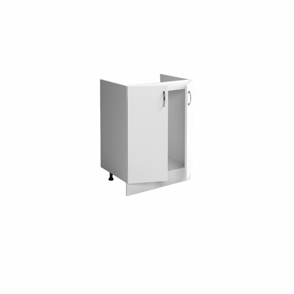 Тумба 80*60 цвет Белый (2 дверцы) SANTREK HOME (ЛДСП)