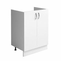 Тумба 80*60 цвет Белый (2 дверцы) SANTREK HOME (ЛДСП)