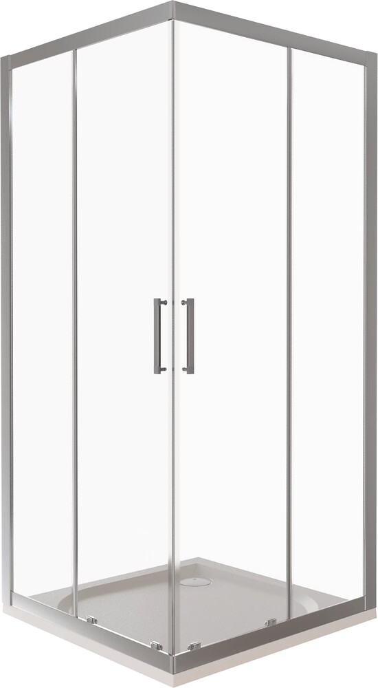 Душ.ограждение GOOD DOOR LATTE CR-100-C-WE Г-образное, стекло Прозрачное 5мм (без поддона и автослива)