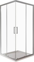 Душ.ограждение GOOD DOOR LATTE CR-100-C-WE Г-образное, стекло Прозрачное 5мм (без поддона и автослива)