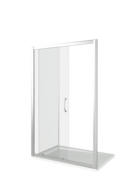 Душ.ограждение GOOD DOOR LATTE WTW-110-С-WE Прямое, стекло Прозрачное 5мм (без поддона и автослива)