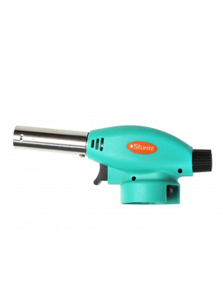 5015-KL-02 Горелка газ,ПЬЕЗОПОДЖИГ (курок),рег.пламени,защита от ветра STURM!