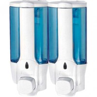  406-1/L Дозатор для жидкого мыла настенный двойной (700мл)