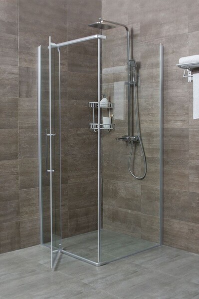 Душевое ограждение ERLIT ER10109H-C1 (90*90*200) стекло прозрачное 6 мм. 3к.