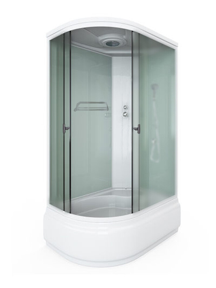 Душ. кабина СТК (рег.№468190) AQUA-0109 R120*80*215 выс.под.зад.ст.бел.без г/м,стек. мат.пр,хр 4 к.