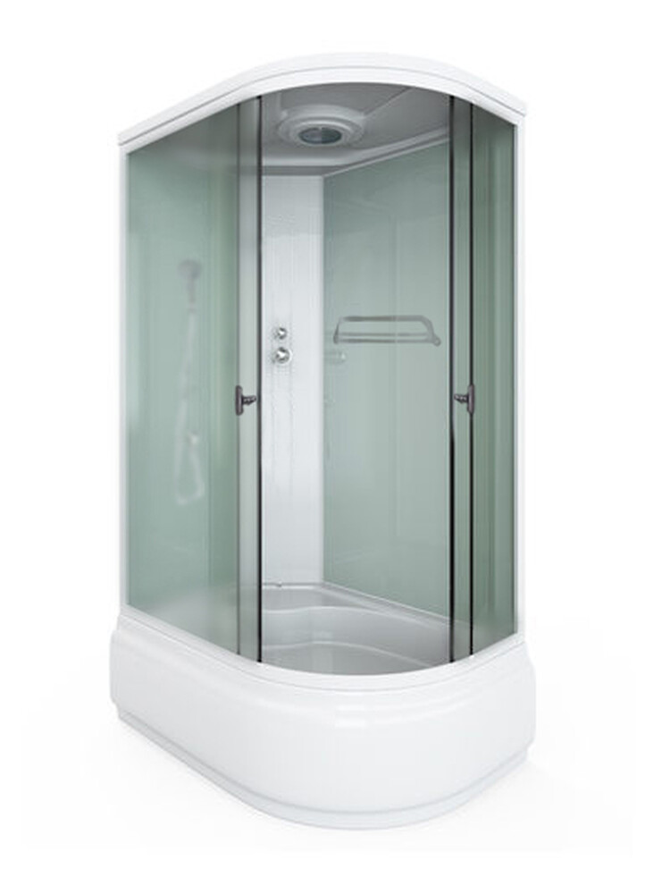 Душ. кабина СТК (рег.№468190) AQUA-0109 L 120*80*215 выс.под.,зад.ст.бел.без г/м,стек.мат.пр.хр.4 к.