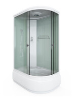 Душ. кабина СТК (рег.№468190) AQUA-0109 L 120*80*215 выс.под.,зад.ст.бел.без г/м,стек.мат.пр.хр.4 к.