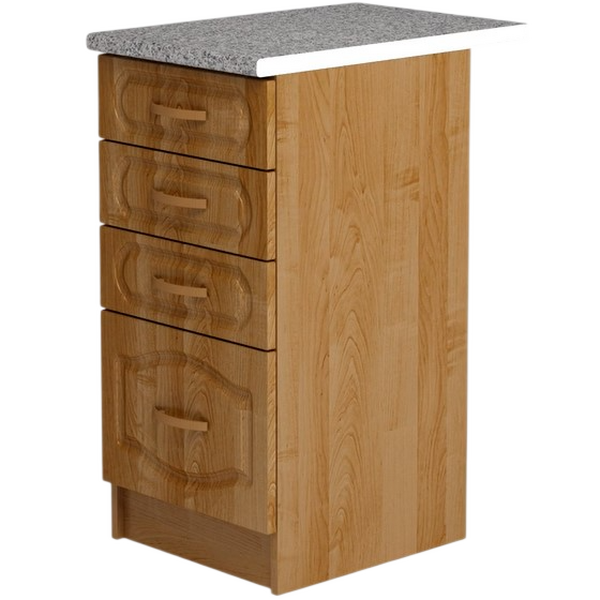 Рабочий стол 40 Ольха (4 ящика) фасад МДФ столешница цвет (ГРАНИТ) SANTREK HOME