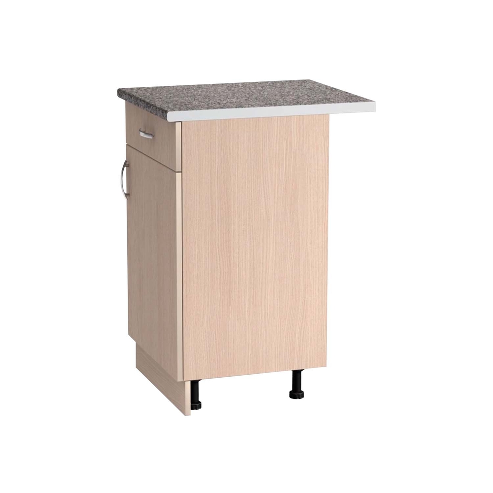 Рабочий стол 40 цвет Дуб млечный (1 ящик) столешница Гранит SANTREK HOME (ЛДСП)