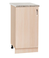 Рабочий стол 40 цвет Дуб млечный (1 ящик) столешница Гранит SANTREK HOME (ЛДСП)