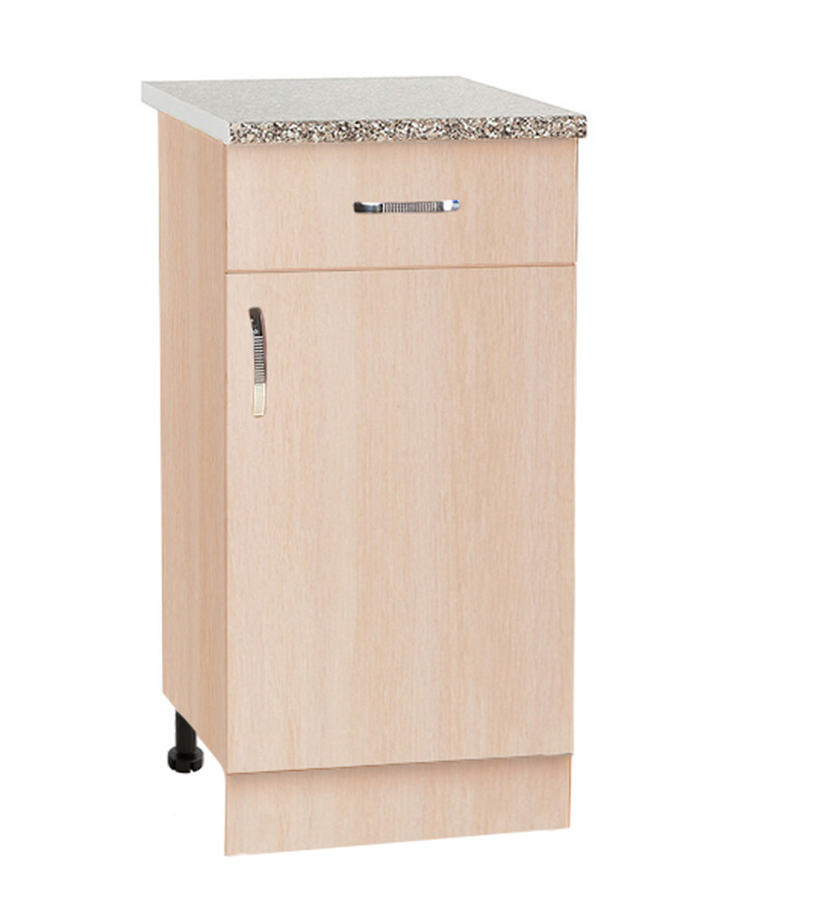 Рабочий стол 50 цвет Дуб млечный (1 ящик) столешница Гранит SANTREK HOME (ЛДСП)