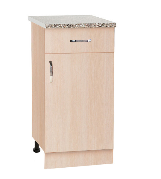 Рабочий стол 50 цвет Дуб млечный (1 ящик) столешница Гранит SANTREK HOME (ЛДСП)