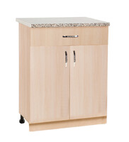 Рабочий стол 60 цвет Дуб млечный (1 ящик) столешница Гранит SANTREK HOME (ЛДСП)