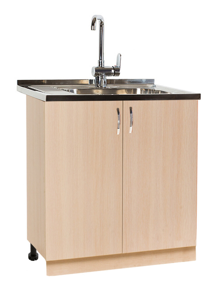 Тумба 80*60 цвет Дуб млечный (2 дверцы) SANTREK HOME (ЛДСП)