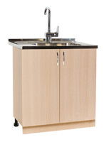 Тумба 80*60 цвет Дуб млечный (2 дверцы) SANTREK HOME (ЛДСП)