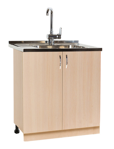 Тумба 80*60 цвет Дуб млечный (2 дверцы) SANTREK HOME (ЛДСП)