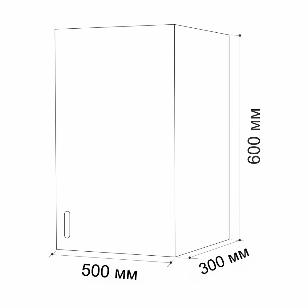 Шкаф для посуды 50 цвет Дуб млечный (под сушку) SANTREK HOME (ЛДСП)