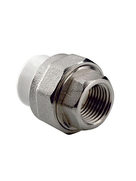 Муфта комб. разъемная раструбная 20х1/2'' гайка PP-R РВК