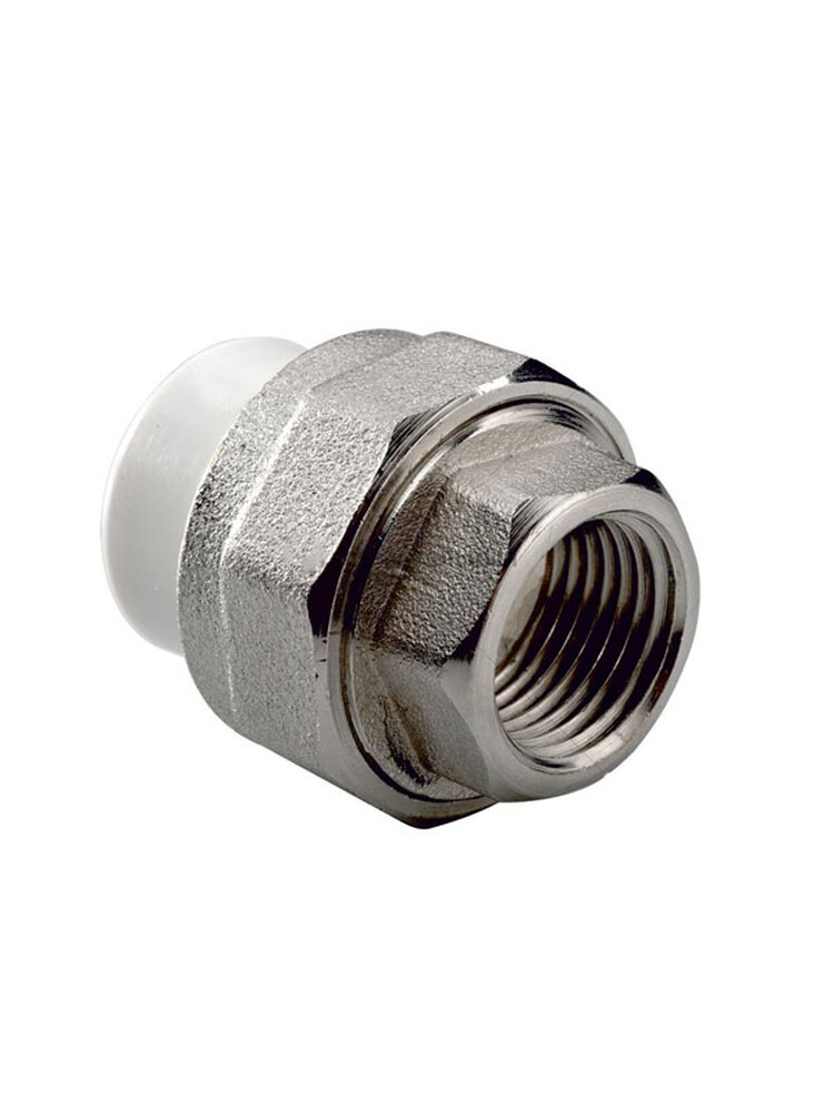 Муфта комб. разъемная раструбная 25х1/2'' гайка PP-R РВК
