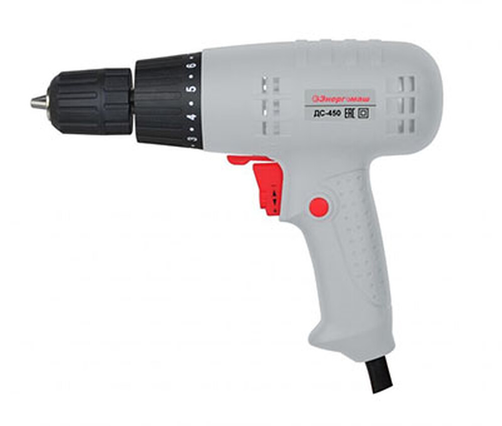 ДС-450 Дрель-шуруповерт электрическая ЭНЕРГОМАШ, 450Вт, 0-750 об/мин