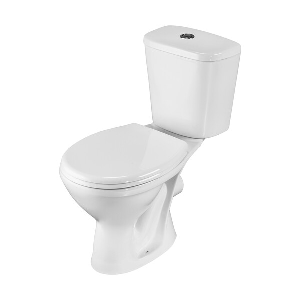 Унитаз-компакт Santeri "Pro" белый, прямой выпуск, антивсплеск (г.Воротынск) 1P2155S0000BF (+)