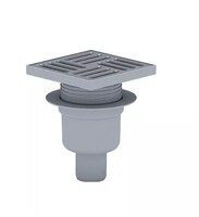 TA5714 Трап 50 верт с регул.решеткой из нерж стали 12*12