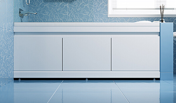 Экран под ванну 1,5 м МДФ SOFT Белый (3 двери откидные) Alavann