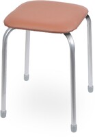 Табурет Классика 3 КВАДРАТ винилискожа Коричневый ТК03/К NIKA*