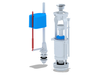WC6550М Арматура с нижн подв 1/2 пласт эконом кнопка метал АНИ Пласт
