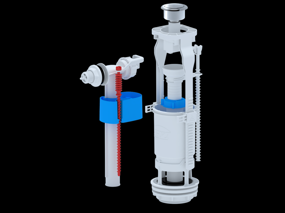 WC6050М Арматура с бок подв 1/2 пласт эконом кнопка метал АНИ Пласт