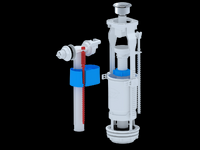 WC6050М Арматура с бок подв 1/2 пласт эконом кнопка метал АНИ Пласт