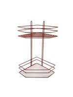 Полка угловая 2 яруса, трапеция, высокая 4895-2 СТК (красная) РОССИЯ