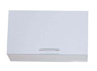 Шкаф горизонтальный над вытяжкой 60 Серебристый металлик фасад МДФ SANTREK HOME