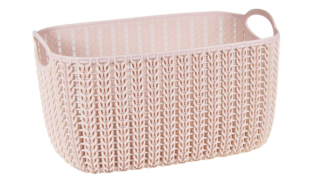 Корзинка "ВЯЗАНИЕ" 4л. Чайная Роза 130х170х240мм ("М-пластика") (М 2380)