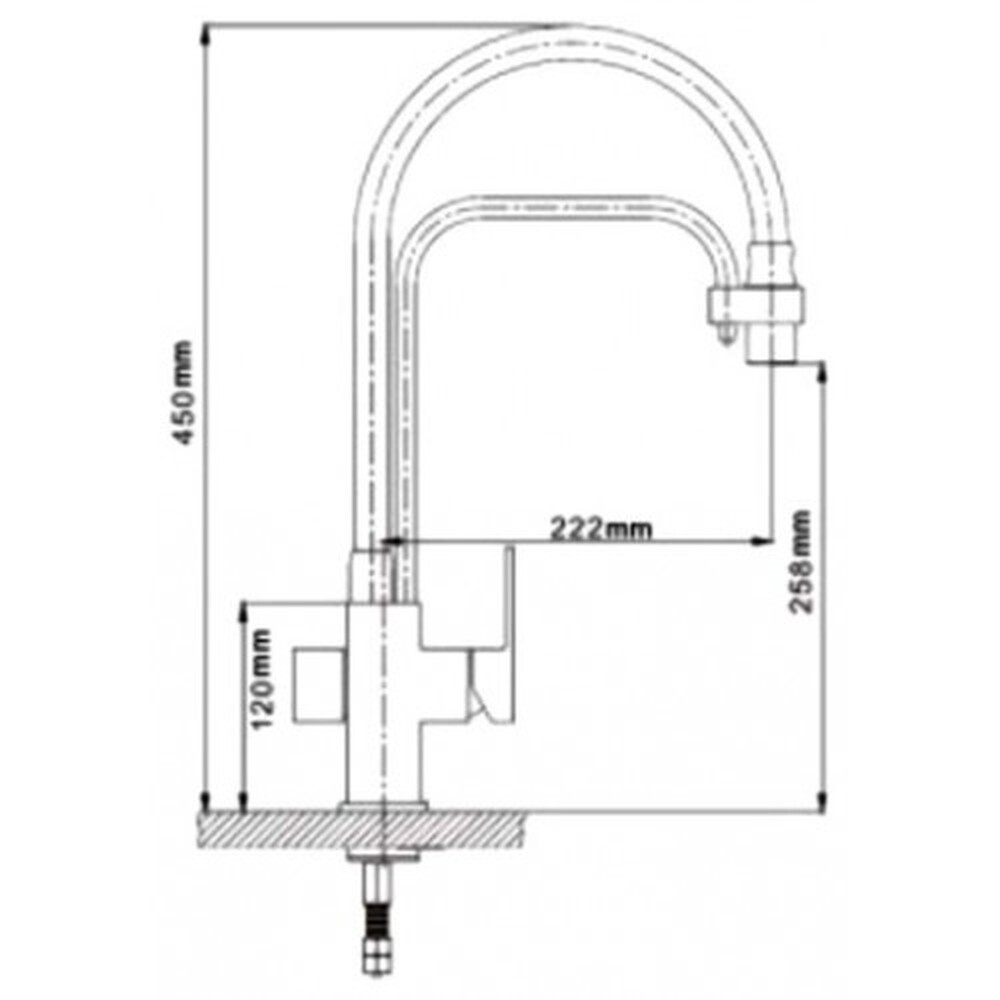 G4398-4 Cмеситель Кухня GAPPO d-35 с подключением фильтра питьевой воды (хром)